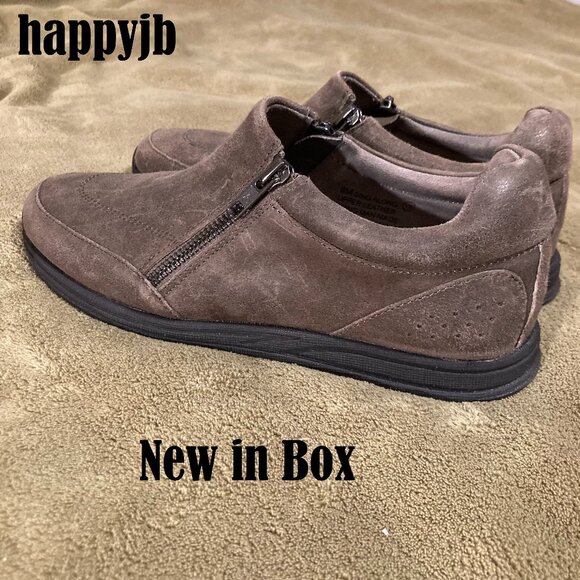 NIB Aerosoles Gray Leather Sing Along Shoes Size 8M - Picture 3 of 14